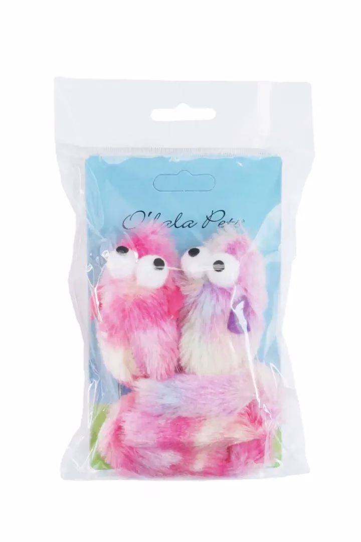 O'lala Pets Catnip Mouse Plush Long Rustling Tail - Afbeelding 3