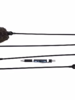 Cat-Walk Teaser prooitje - konijnenvacht en veren handgemaakt