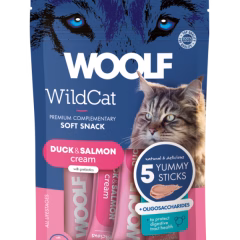 WOOLF WildCat Cream - Duck & Salmon + oligosacchardis 70 gr