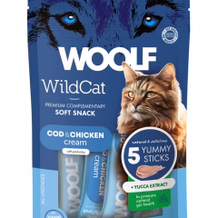 WOOLF WildCat Cream - Cod & Chicken + Yucca extract 70 gr
